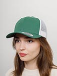 Бейсболка FLEXFIT арт. 6606T (зеленый / белый)